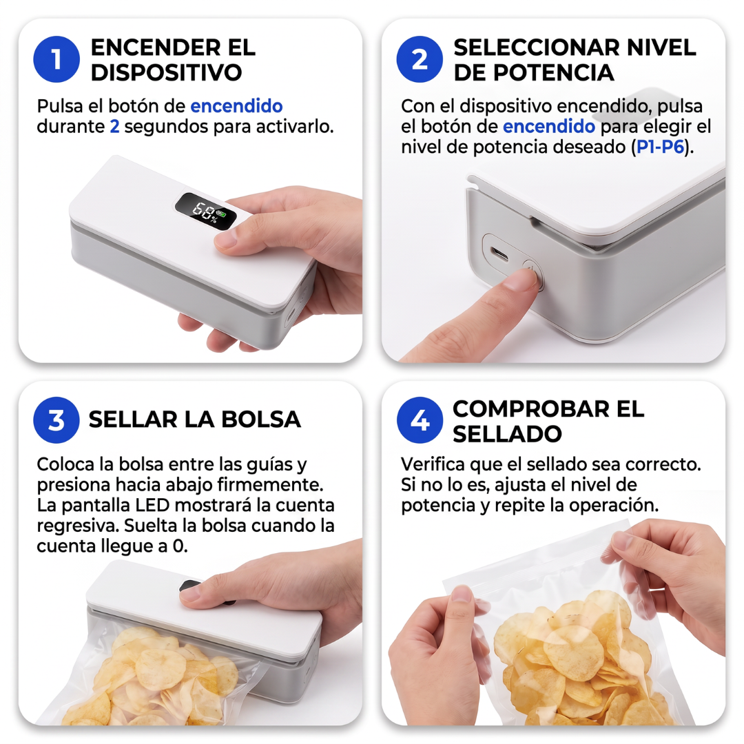 Sellador de Alimentos Portátil